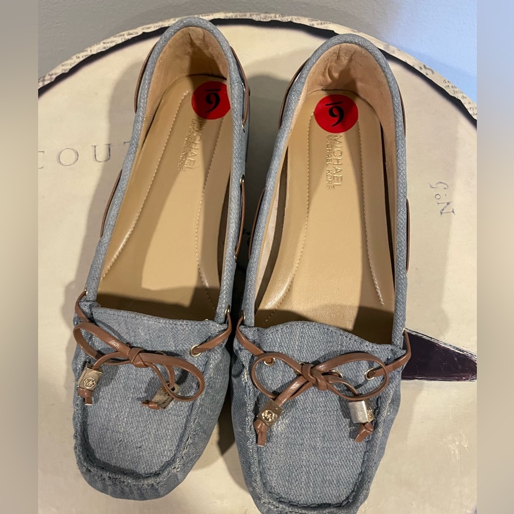 Michael Kors denim loafers size 6